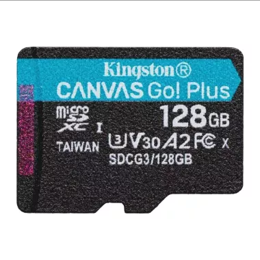 Карта памяти Kingston Canvas Go! microSD 128 gb