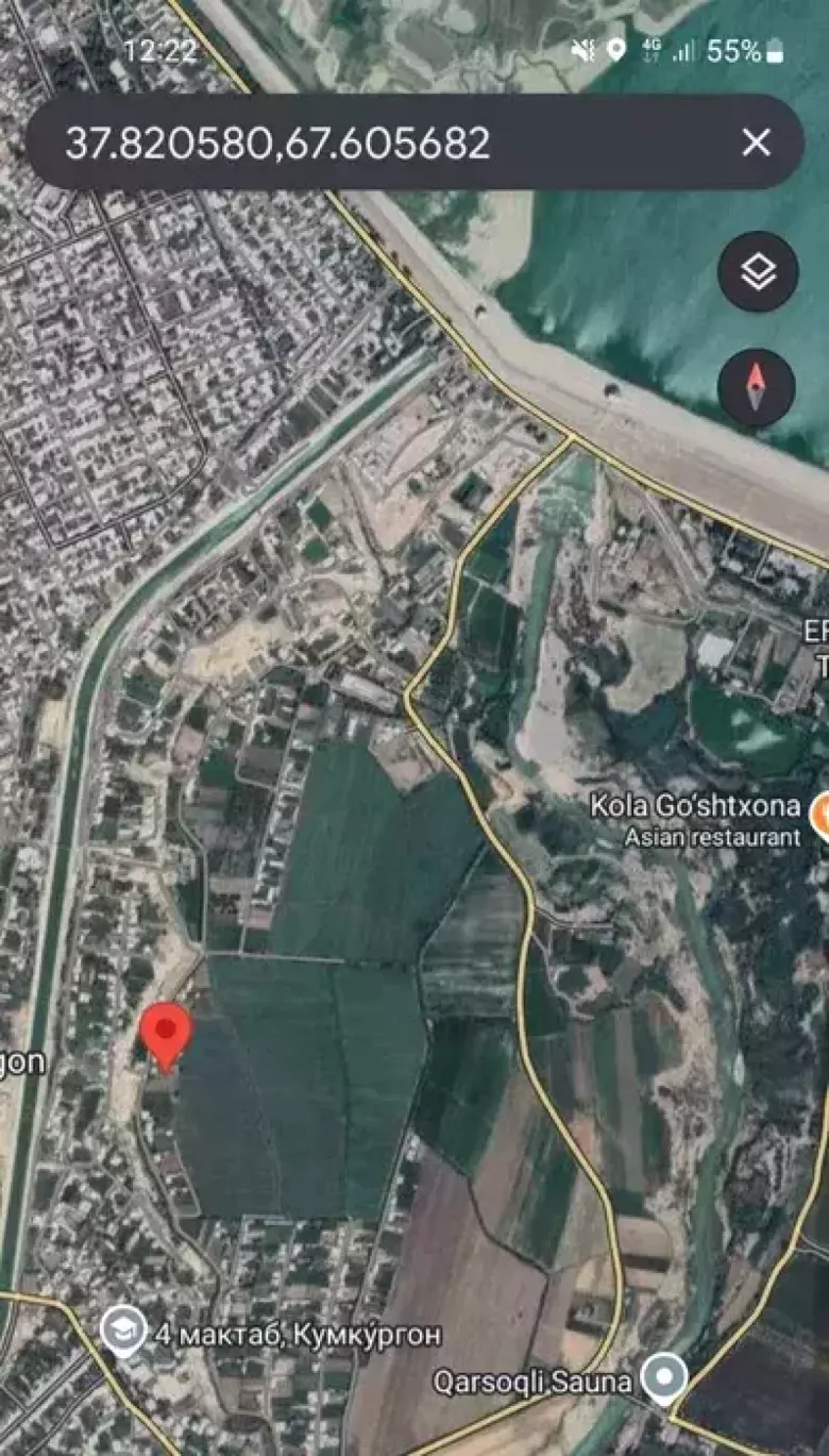 СРОЧНО Сурхондарё вил Кумкургон 35 сотих сотилади. Булиб хам сотамиз