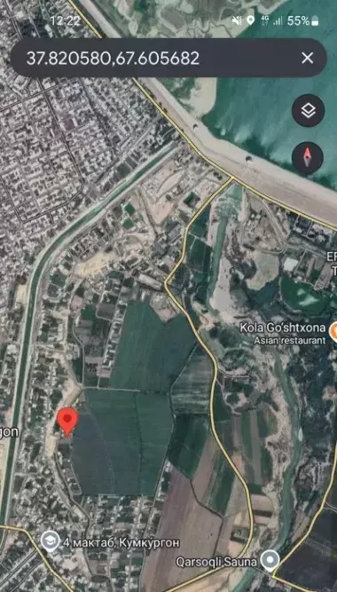 СРОЧНО Сурхондарё вил Кумкургон 35 сотих сотилади. Булиб хам сотамиз