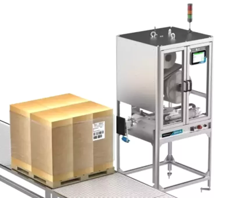 Принтер-аппликатор VJ9560 для печати и нанесения этикеток на паллеты.