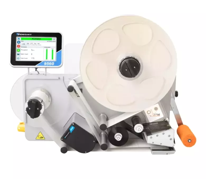Принтер-аппликатор VJ9560 для печати и нанесения этикеток.
