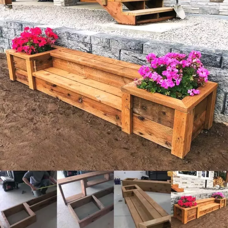 цветочницы клумбы из дерева