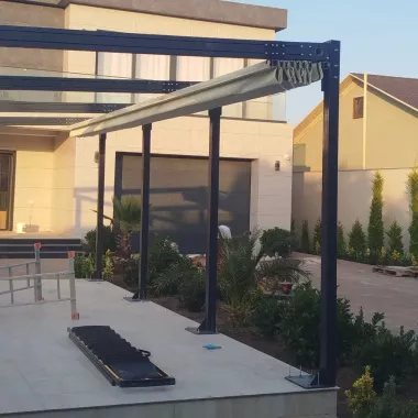 Motorli pergola tizimi Моторизованная система перголы навес naves tent