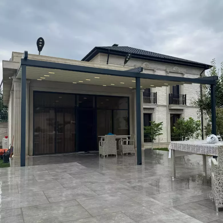 Motorli pergola tizimi Моторизованная система перголы навес naves tent