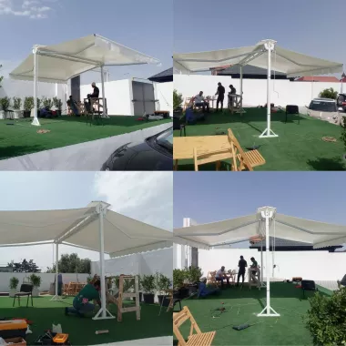 Ikki tomonlama markiza T Markiza Двухсторонняя маркиза Т Маркиза Тент