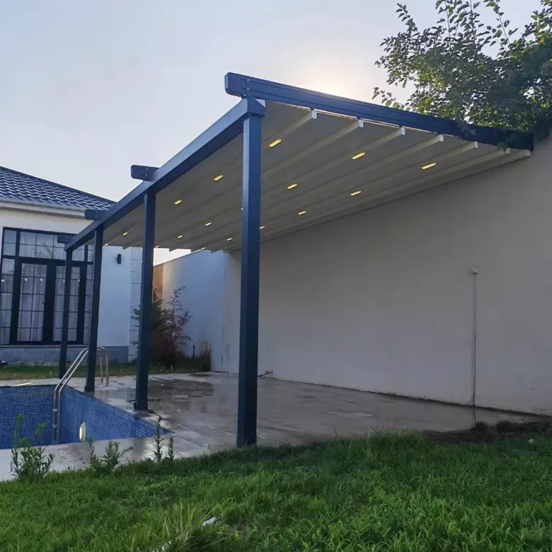 Motorli pergola tizimi Моторизованная система перголы навес naves tent