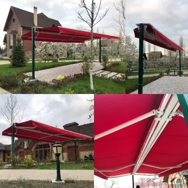 Ikki tomonlama markiza T Markiza Двухсторонняя маркиза Т Маркиза Тент