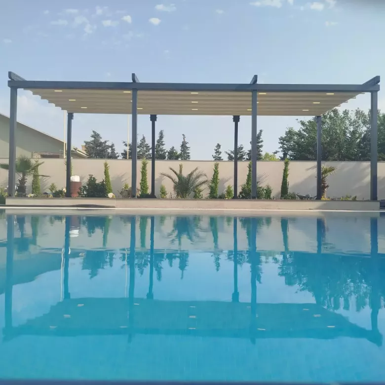 Motorli pergola tizimi Моторизованная система перголы навес naves tent