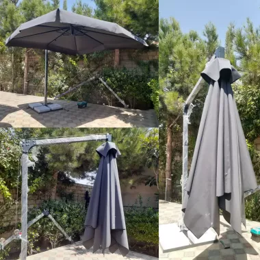 Yon tirgakli soyabon zontik Зонт с боковой опорой зонтик маркиза тент