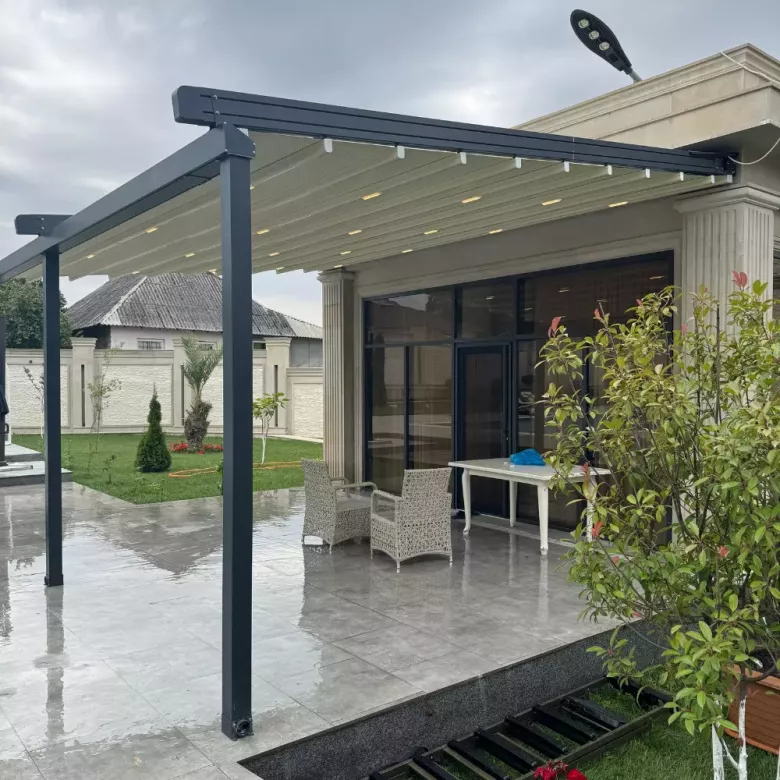 Motorli pergola tizimi Моторизованная система перголы навес naves tent