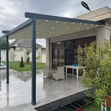 Motorli pergola tizimi Моторизованная система перголы навес naves tent