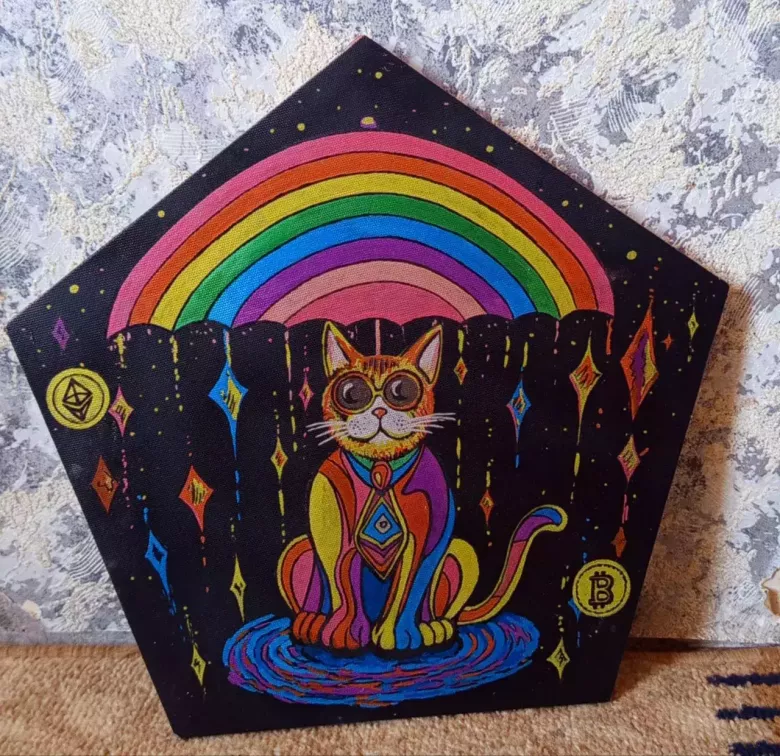 картины триптих, в детскую, в спальню, грибы, коты