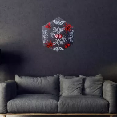 Светящаяся авторская картина "Паутина незримого."