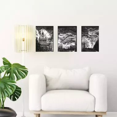 светящаяся в темноте интерьерная модульная картина