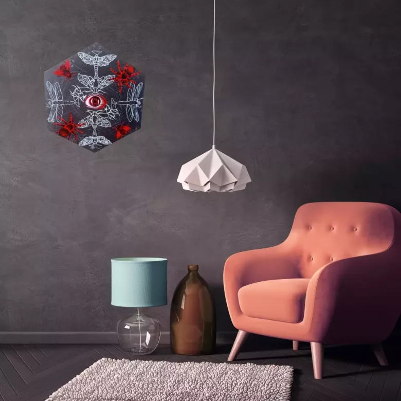 Светящаяся авторская картина "Паутина незримого."