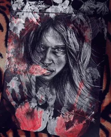 Светящаяся картина: " Защити меня от лукавого."