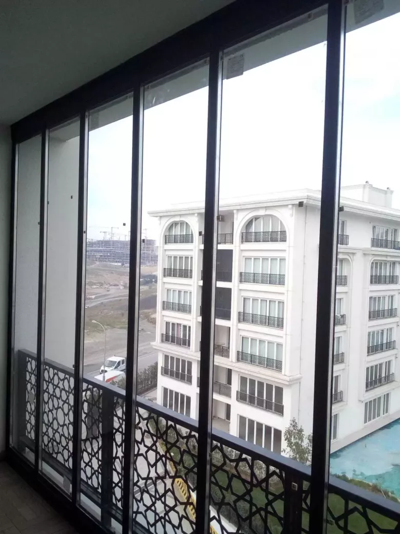 buklanuvchi shishapaket balkon складное остекление балкона стеклопакет — 3/8