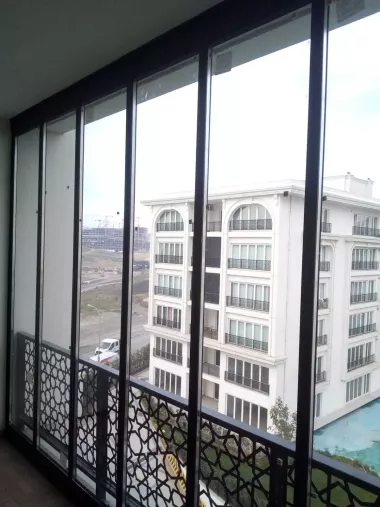 buklanuvchi shishapaket balkon складное остекление балкона стеклопакет — 3/8