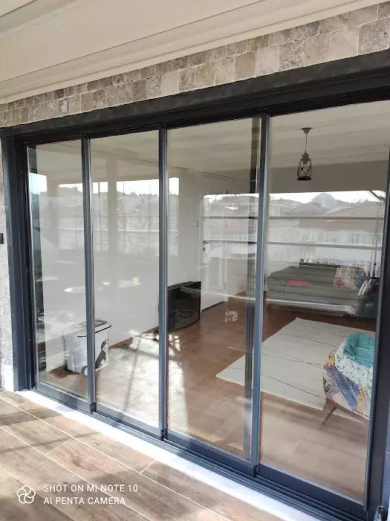 steklopaket suriladigan shisha tizimi остекление стеклопакетом — 6/8