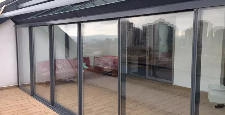 steklopaket suriladigan shisha tizimi остекление стеклопакетом — 7/8