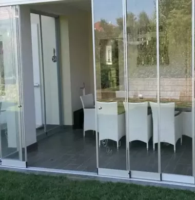 birqavatli shisha tizimi раздвижное остекление балконов одинарным стеклом — 3/8