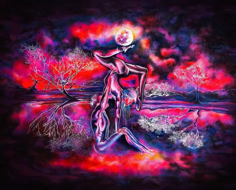 Картина " Танец Любви" Авторская графика — 1/1