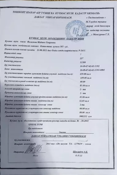 Участок Мирзо-Улугбекский р Олтинтепа — 5/5