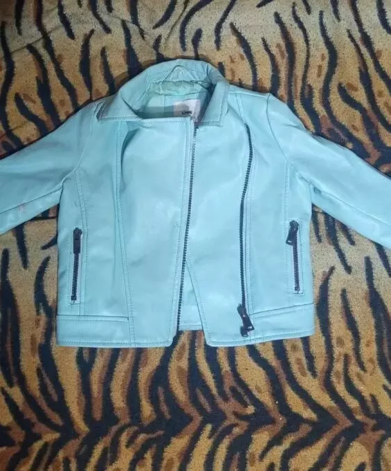 Кожаная куртка для девочки 3-4 года — 3/3