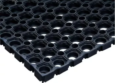 грязезащитный резиновый коврик ячеистой структуры — 5/8