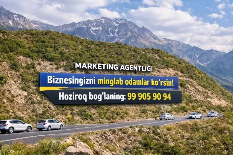 Pereval va togʻlarda reklama — 1/1