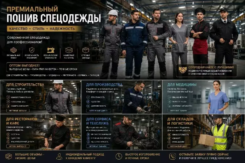 Premium maxsus kiyimlar tikuv xizmati Премиальный пошив спецодежды — 2/2