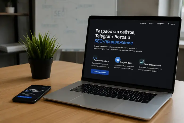 Разработка сайтов, Telegram-ботов и SEO-продвижение — 1/1