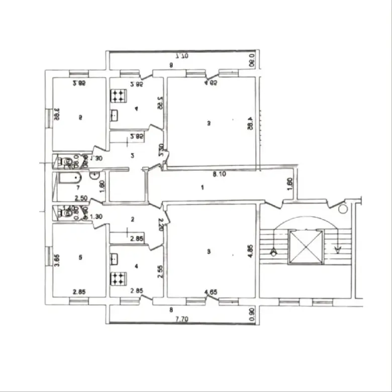Метро Чиланзар | Казирабад ориентир Jiz-Biz 2+2(3)=5 комнатная квартира 131м² — 12/12