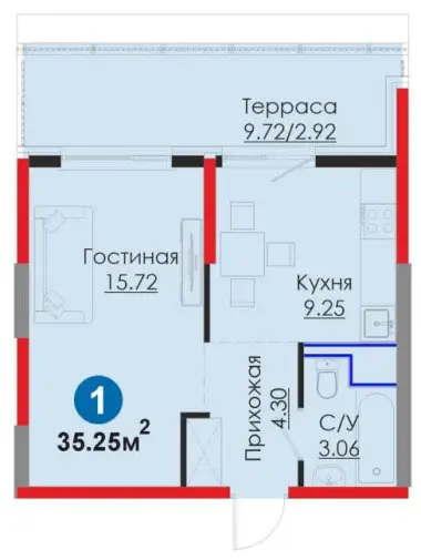 УНИКАЛЬНАЯ 1 комнатная, Мирабадский район, Ключи сразу! — 8/8