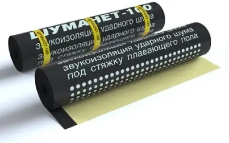 ШУМАНЕТ-100 КОМБИ звуко-гидроизолирующий материал рулонный — 1/4