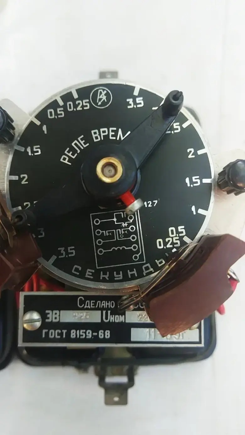 Реле времени РВ-100 (220В, часовое, СССР) — 6/7