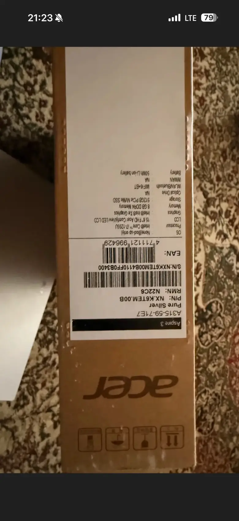 Acer aslire 3 i7 — 3/3