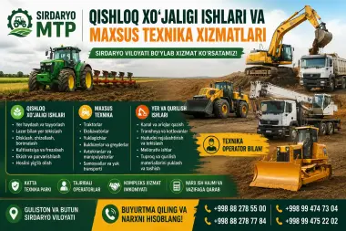 Qishloq xo‘jaligi ishlari va maxsus texnika | SIRDARYO MTP