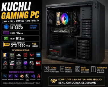 GAMING PC | GTX 1650 4GB | RAM 16GB | i5