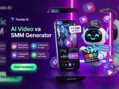 AI Video, Reels va SMM avtomatlashtirish xizmat