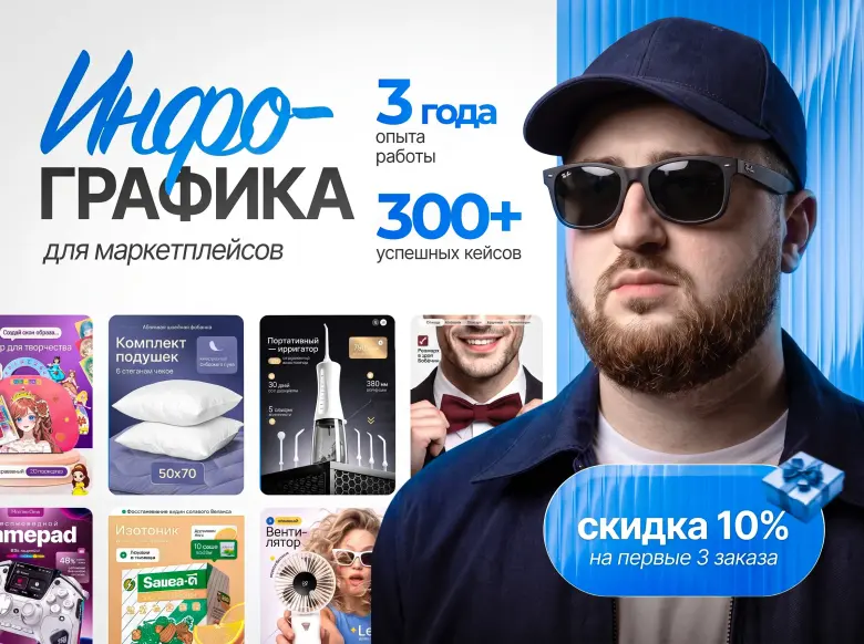 Инфографика для маркетплейсов: больше кликов и продаж | Uzum, WB, Ozon — 1/4