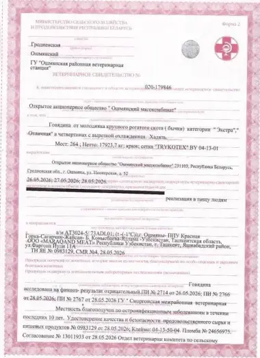 Продается охлажденное мясо говядина бычки 1 категории экстра из белоруссии с первых рук — 4/4