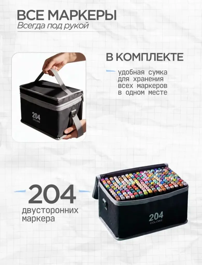 Маркеры 204 шт — 2/6