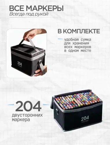 Маркеры 204 шт — 2/6