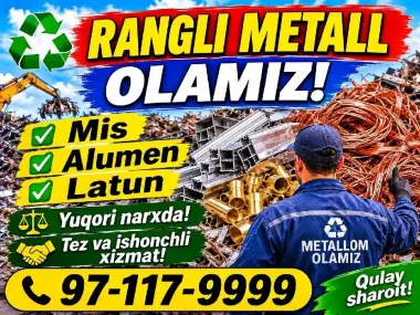 Toshkent Rangli metallar qabul qilamiz