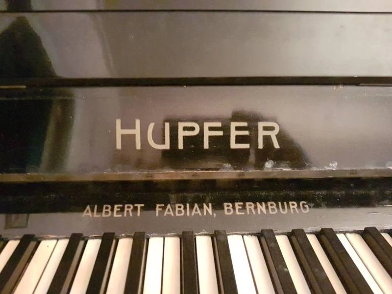 Hupfer, albert fabian, bernburg. раритетное немецкое пианино