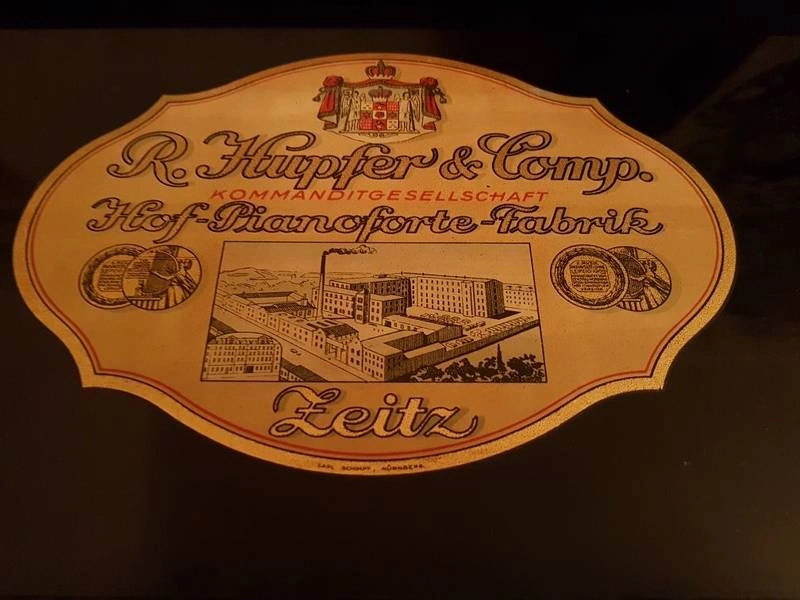 Hupfer, albert fabian, bernburg. раритетное немецкое пианино